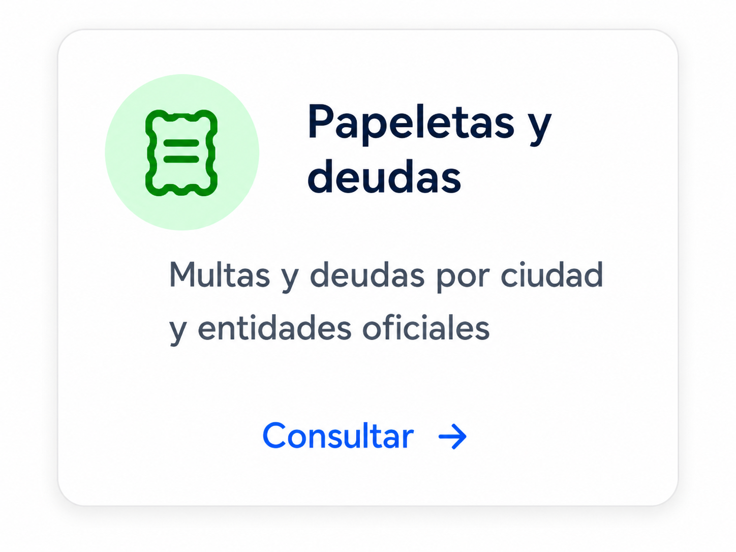 Papeletas y Deudas.